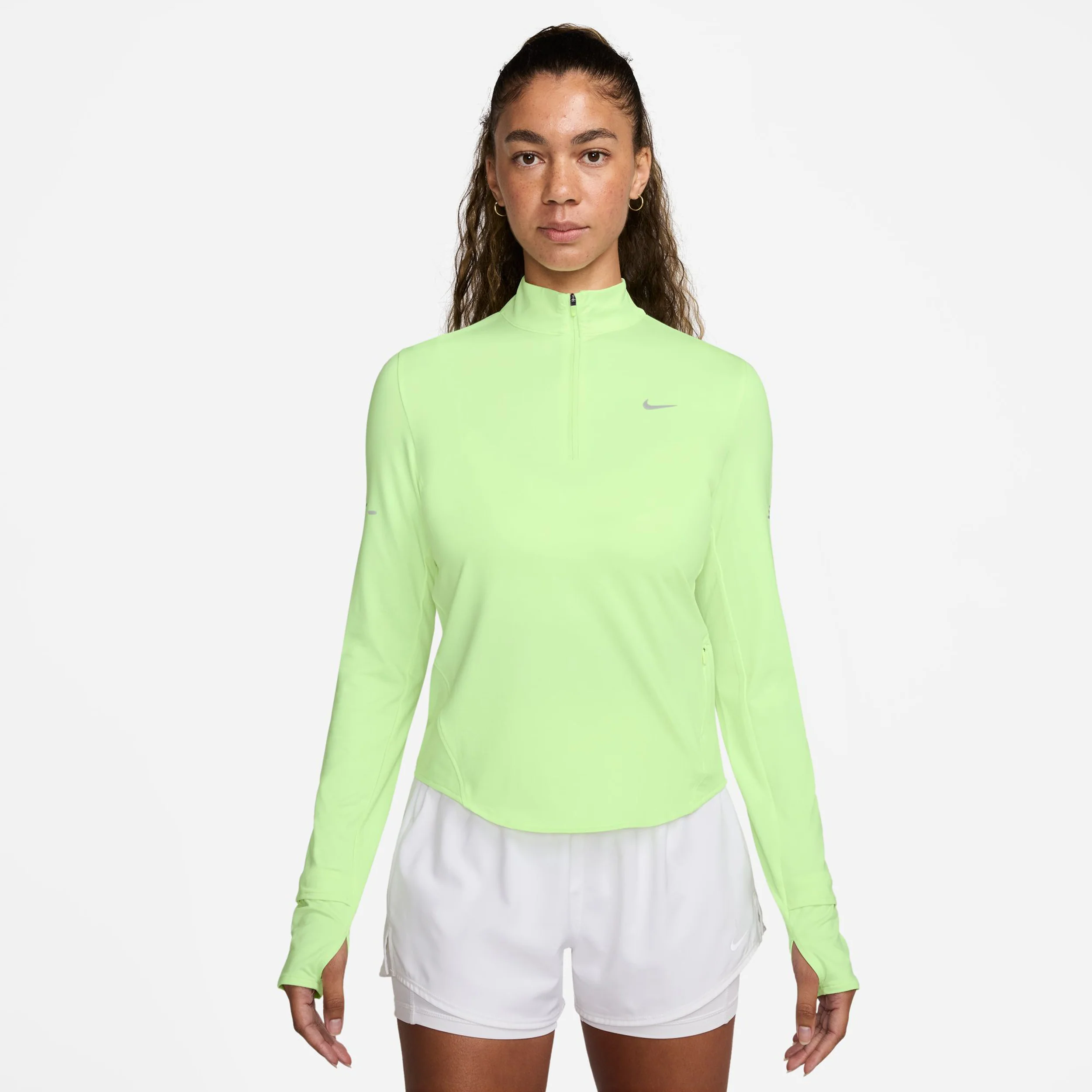 Swift Half-Zip Maillot de course Femmes - jaune lemon – Image 2