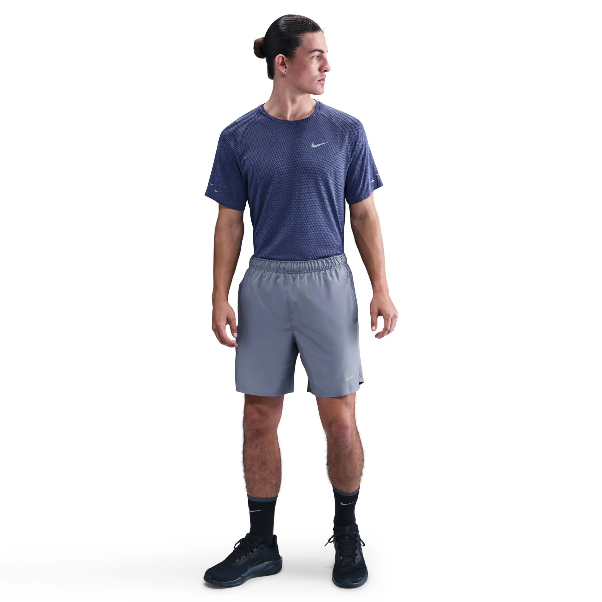 Challenger 7in Brief-Lined Short de running Hommes - bleu gris, argent – Image 3