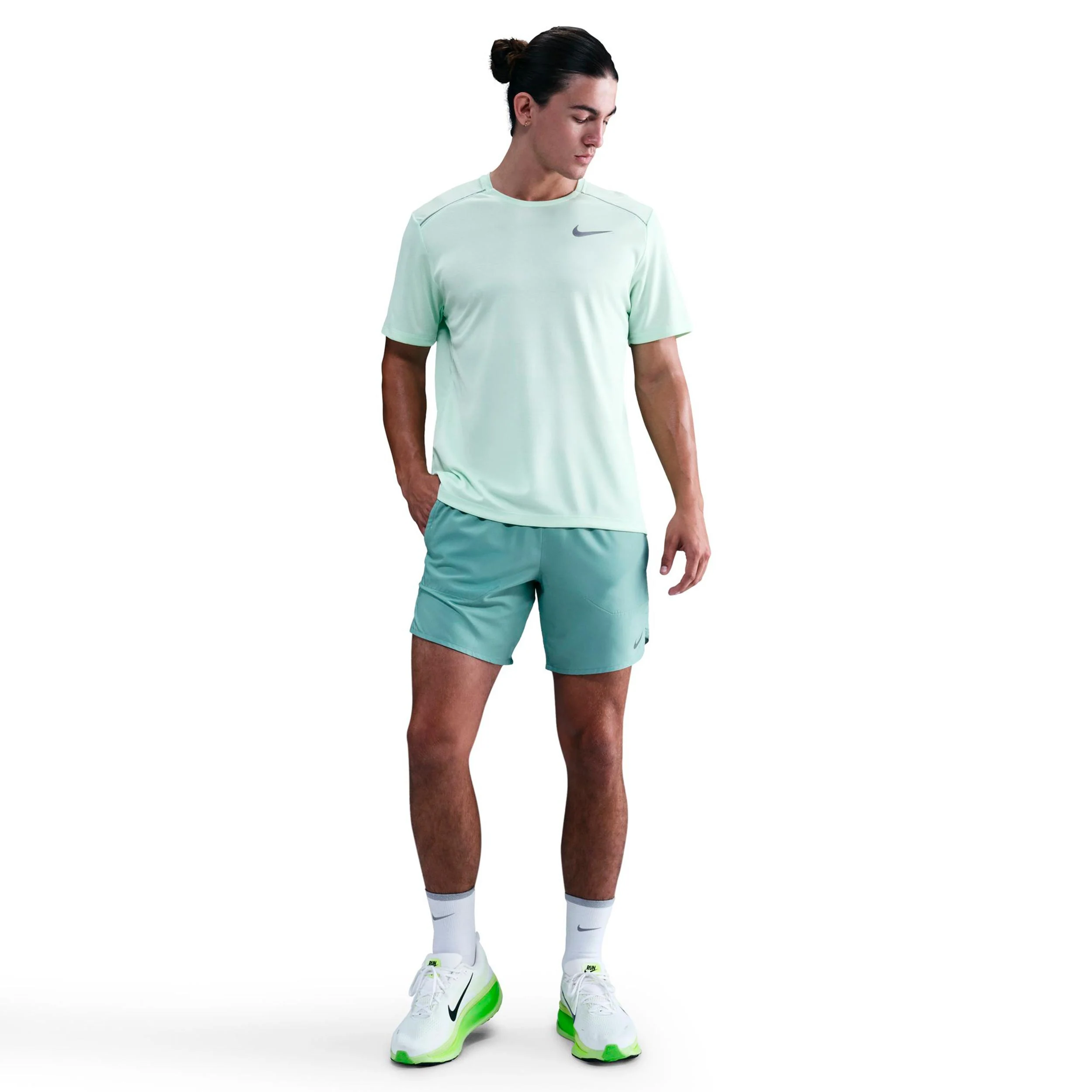 Dri-Fit Stride 7in Brief-Lined Shorts - turquoise, noir – Image 3