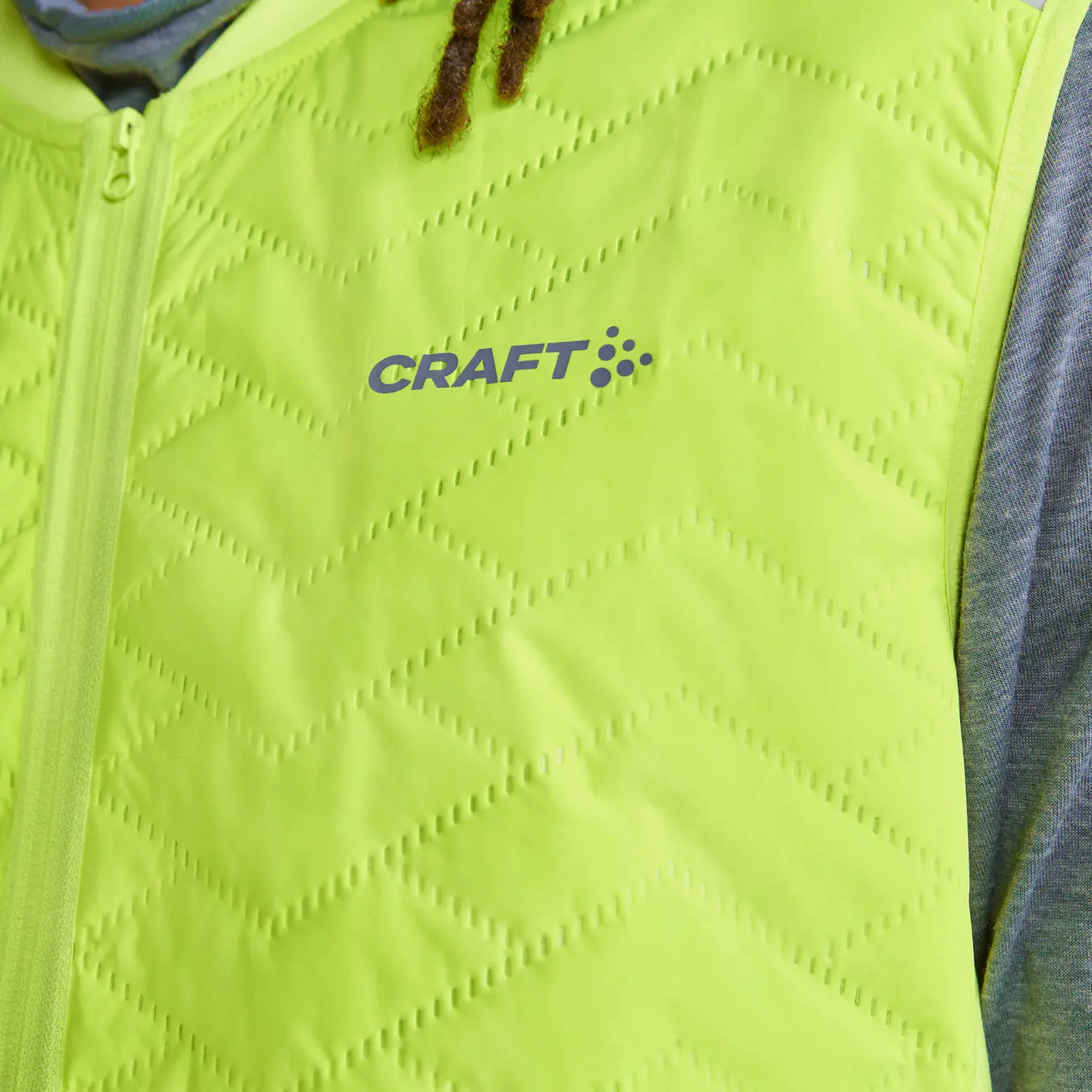 ADV SUBZ Lumen Gilets De Course Hommes-Vert Fluo – Image 5