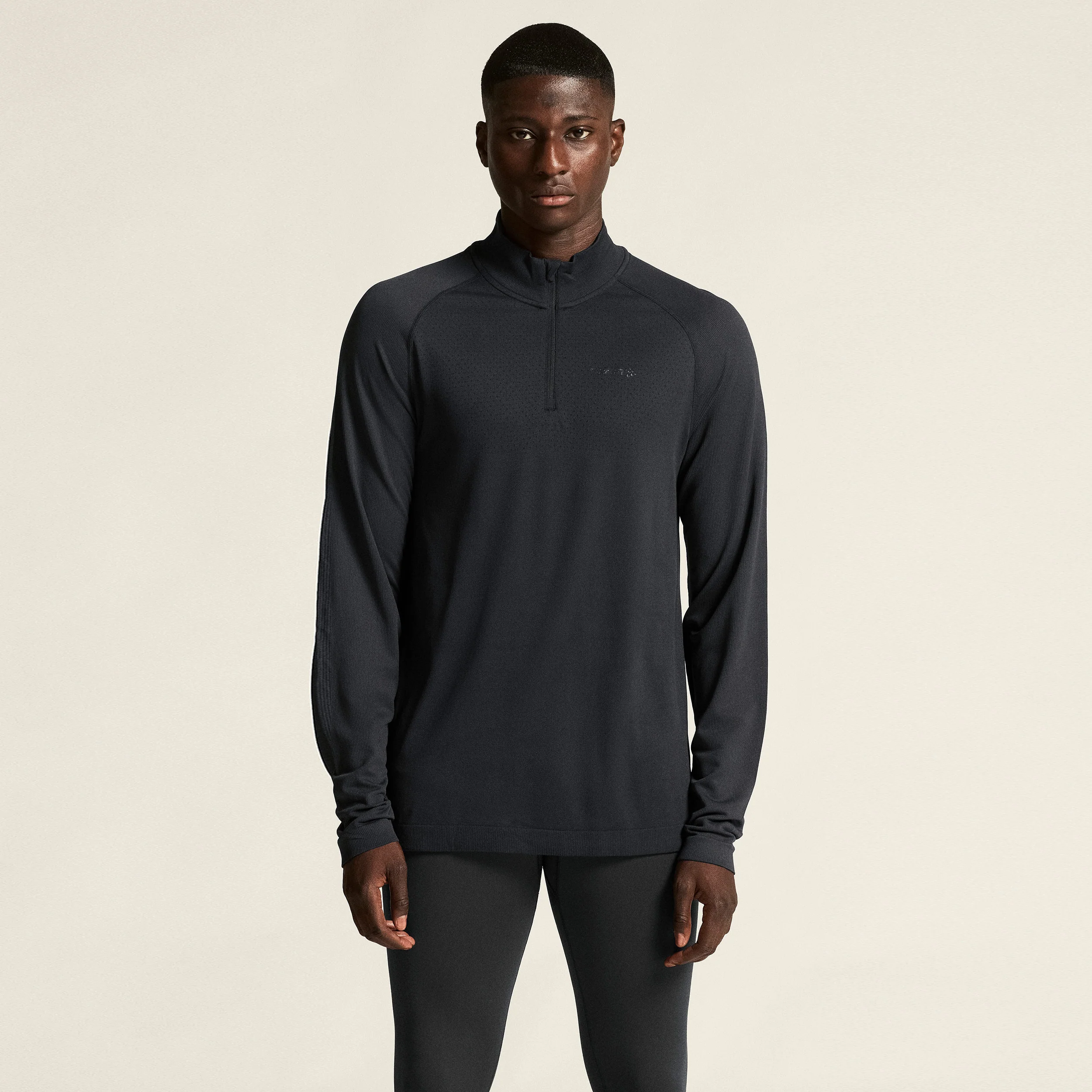 Active Comfort Half-Zip Maillot de corps Hommes-noir – Image 4