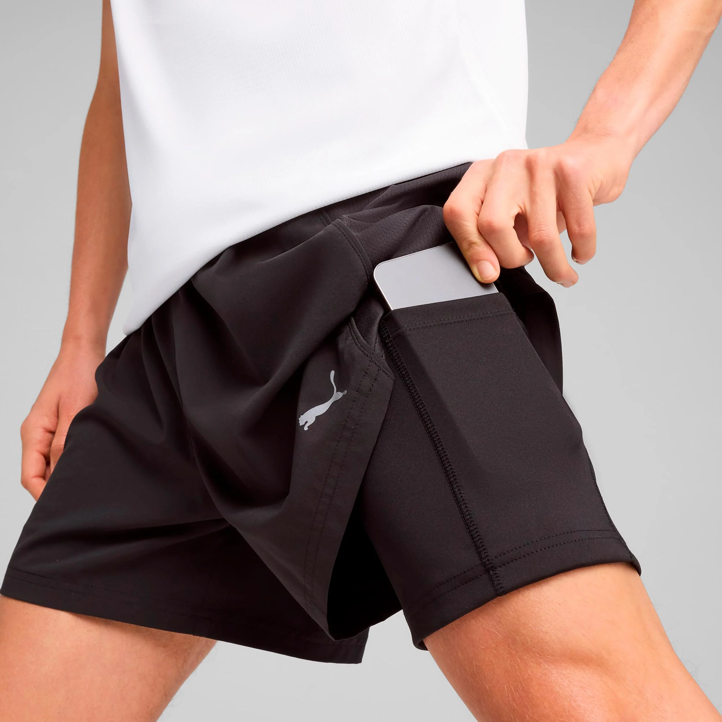 Velocity 2in1 Short de running Hommes-noir – Image 5