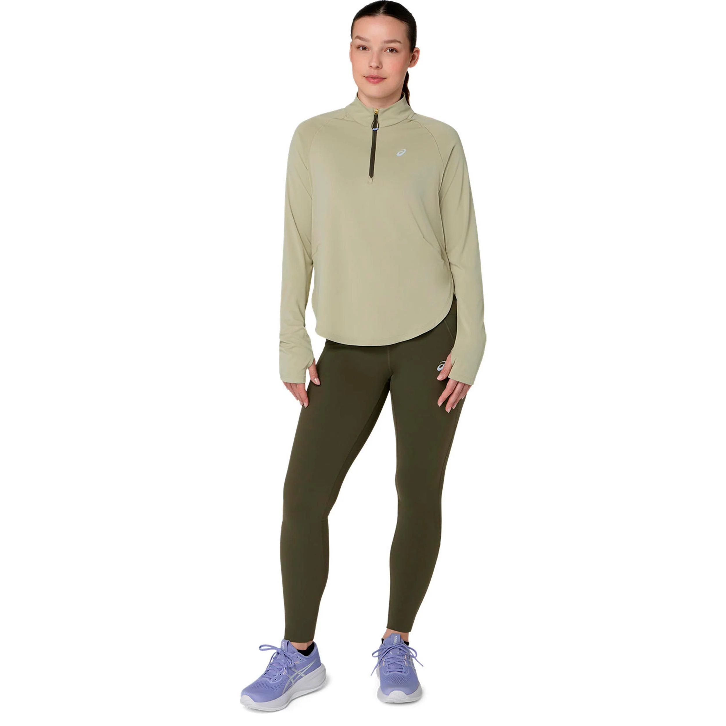 Nagino Run Adjustable Maillot de course Femmes-beige – Image 8