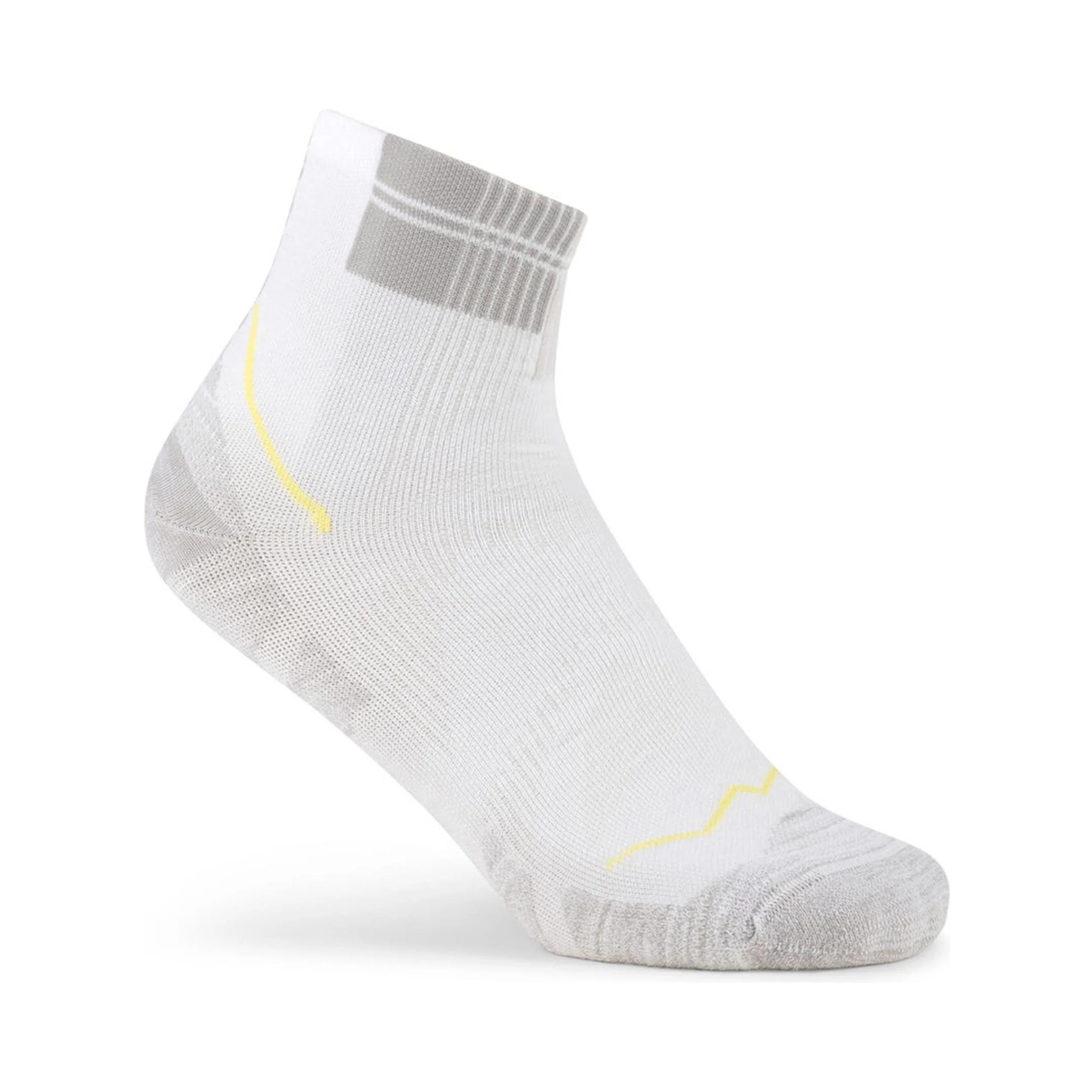 Coolnet Quarter Chaussettes de running Unisex-blanc – Image 2