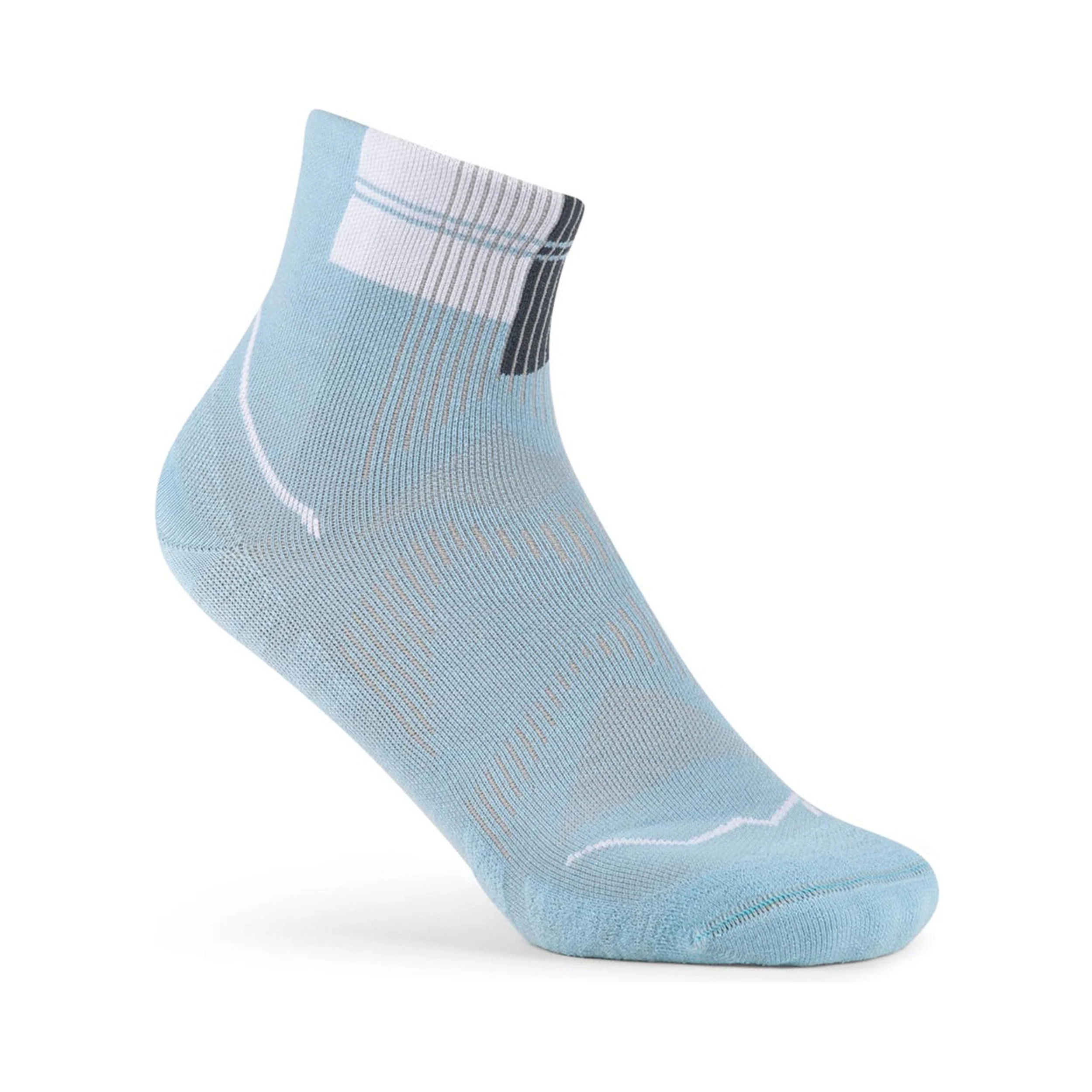 Coolnet Quarter Chaussettes de running Unisex-bleu clair – Image 2